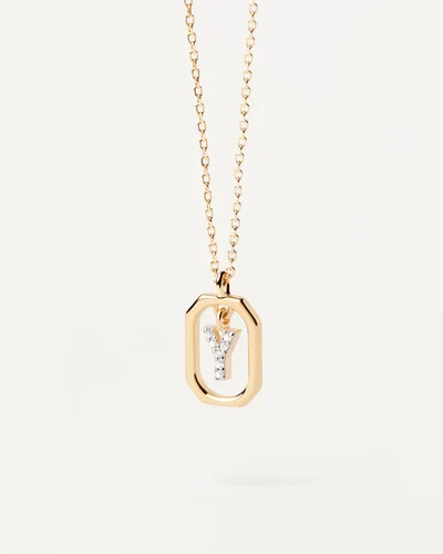 Collana lettera donna - y,