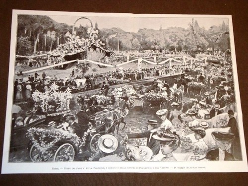 Roma nel 1906 - corso, fiori