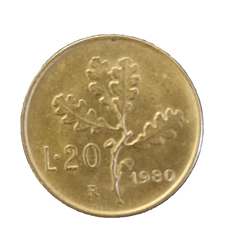 Moneta lire del 1980 - lire, 20