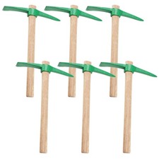 6 Pack 15 Inch Pick Axe, Forged Mattock Tool with Wood Handle Garden Mattock ...