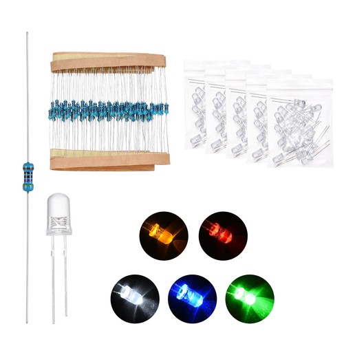 100pcs 5mm colori luci led - 5mm,