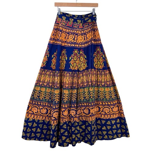 Maxi gonna vintage stampa