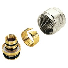 ADATTATORE IN OTTONE CROMATO