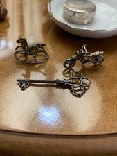 Lotto 3 miniatures in argento