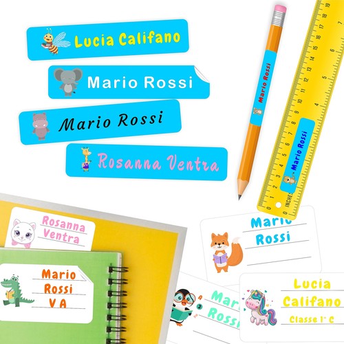 230 etichette personalizzate - 230,