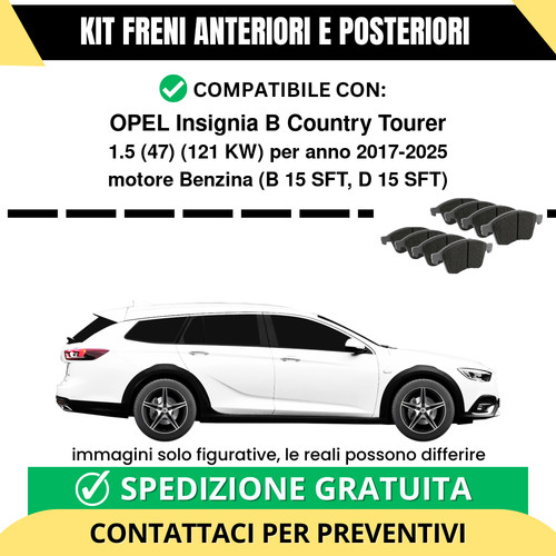 Pastiglie freno ant post - pastiglie,