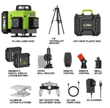 4D Laser Level 16 Lines 360°