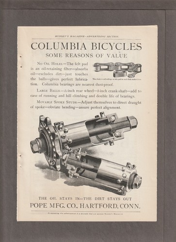1897 columbia biciclette - 1897,