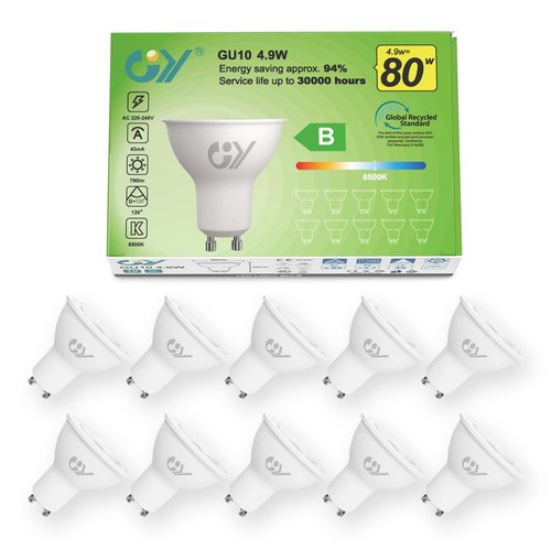Lampadine gu10 led 9w - led, 4.9w