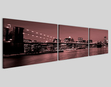 Quadri città panoramica New York bridge VII Q3 stampe canvas