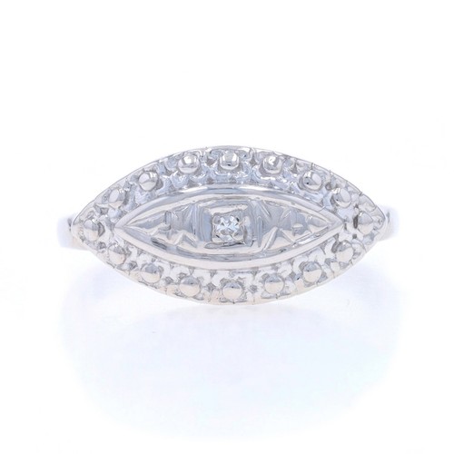 Oro bianco diamante vintage - bianco,