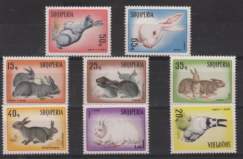 Albania 1967 serie francobolli - albania,