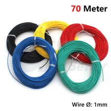 Cavo Elettrico Filo Singolo Nucleo 70 Metri Colorato 1mm per Modello RC Fai da Te