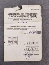 LIBRETTO ORIGINALE CERTIFICATO