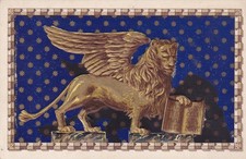CARTOLINA DI VENEZIA ,LEONE DI