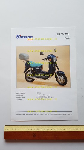Simson scooter xce solo - sr,
