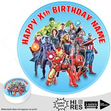 Marvel Avengers Cake Topper