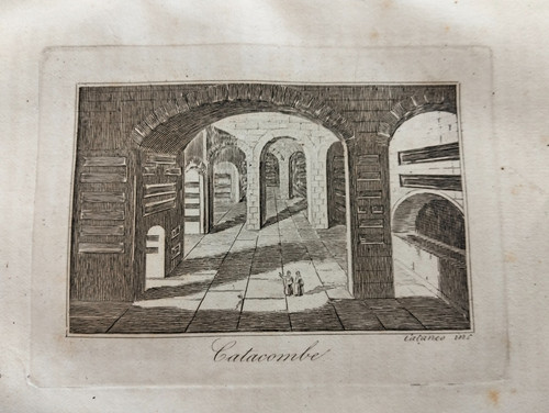 1850 incisione cataneo napoli - 1850,