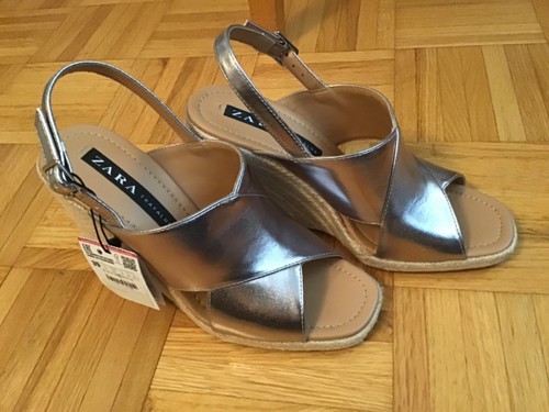 Zara brand new wedge sandals - zara,