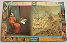 antica cartolina DANTE DIVINA COMMEDIA, I Violenti contro Dio - N°611 Ed. Sborgi