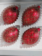 4 palline di Natale vintage
