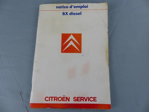 Mode emploi citroën bx - d'emploi,