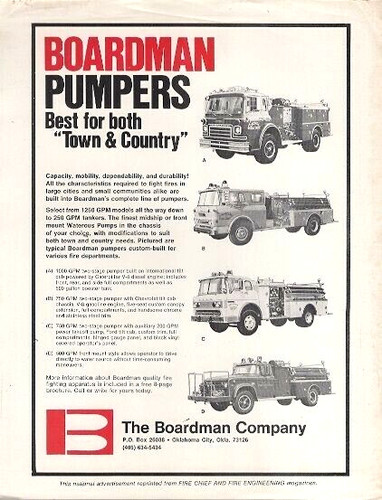 Boardman pumpers fire engines - pumpers,
