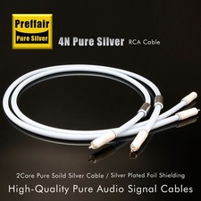Coppia Cavo Hi-Fi 4N Argento
