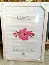 Cornice Cornici Da Muro In Legno Bianco 50x70 Cm Foto Quadri Poster Portafoto