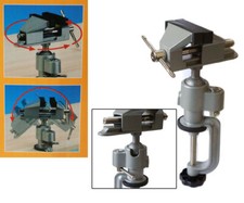 Morsa da banco base girevole fissaggio a morsetto apertura ganasce 50 mm