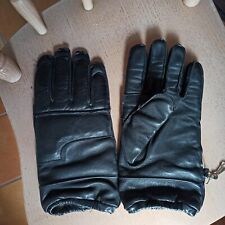 Guanti da uomo in pelle vera e fodera termica in lana invernali caldi TG 9 L