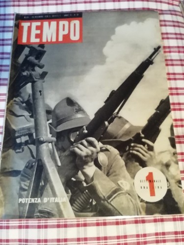 Tempo 1939 giornale 2gm - tempo,