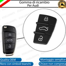 GOMMA TASTI PULSANTI DI RICAMBIO PER CHIAVE TELECOMANDO AUDI Q3 8UB 8UG