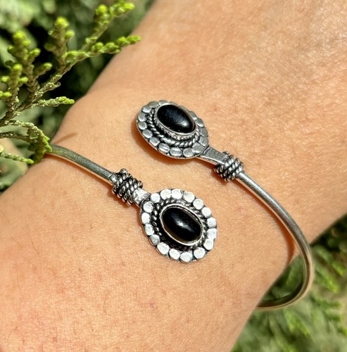 Bracciale onice nera - bracciale, in