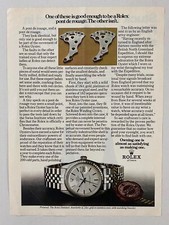 Pubblicità Vintage ROLEX Datejust Acciaio Anni 70 Seventies Orologio Steel