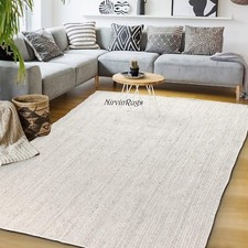 Tappeto tappeto juta bianco