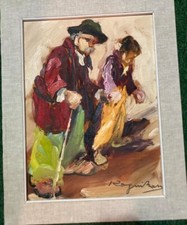 Basso Ragni (Termoli 1921 – Livorno 1979) - VECCHIO E VECCHIA