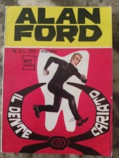 ALAN FORD N. 2 GIUGNO 1969 "IL DENTE CARIATO" ED CORNO TOP RARISSIMO NEW EDICOLA