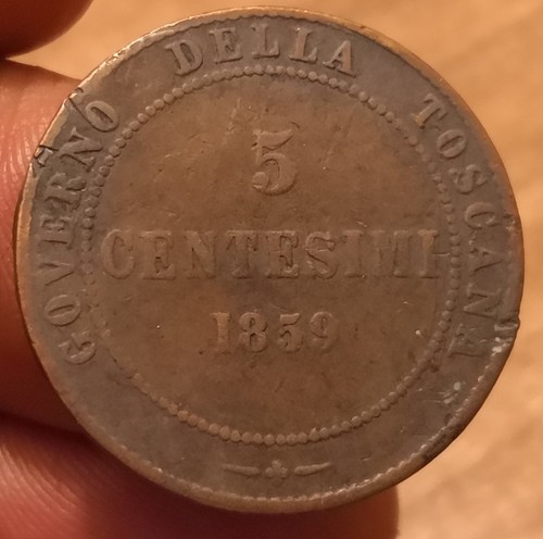 Moneta centesimi 1859 - 5,