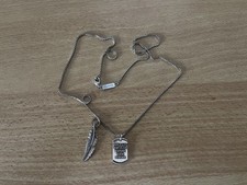 COLLANA NOMINATION ITALY CON TARGHETTA E PIUMA