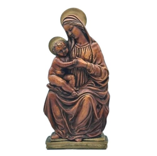 Scultura figura madonna - scultura, con