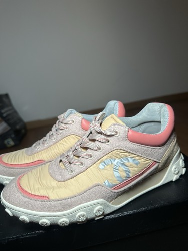 Sneakers chanel beige rosa - sneakers,