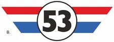 x2 adesivi vinile Herbie
