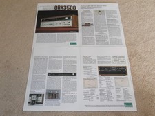 Sansui QRX-3500 Quad Ricevitore Brochure, 4 Pg , Info, Occhiali
