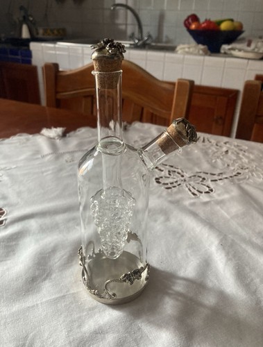 Oliera doppia vetro vintage