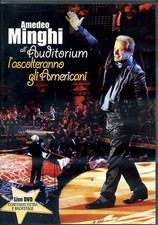 AMEDEO MINGHI ALL'AUDITORIUM  DVD + BOOK 12 PAGINE EDEL ITALY COME NUOVO