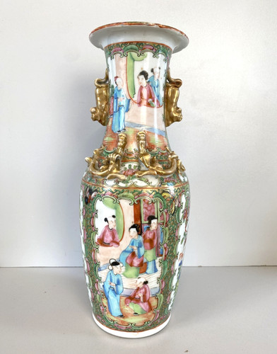 Vaso porcellana cinese famille - vaso,