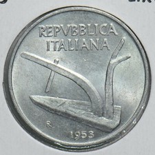 Italia 1953 10 Lire 198064