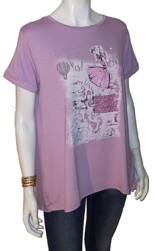 Maglia donna lilla blusa