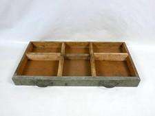 Cassetto in Legno Antico Attrezzi Estraibile Porta Oggetti e Maniglia Vintage BT